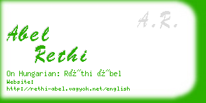 abel rethi business card